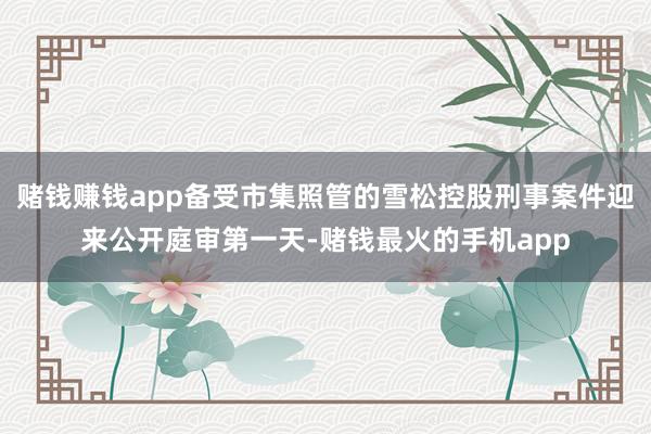 赌钱赚钱app备受市集照管的雪松控股刑事案件迎来公开庭审第一天-赌钱最火的手机app