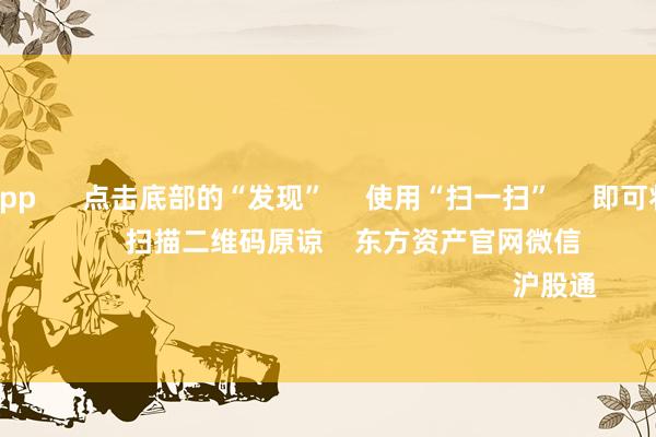 赌钱赚钱app      点击底部的“发现”     使用“扫一扫”     即可将网页共享至一又友圈                            扫描二维码原谅    东方资产官网微信                                                                        沪股通             深股通