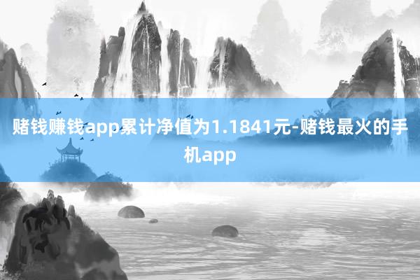赌钱赚钱app累计净值为1.1841元-赌钱最火的手机app