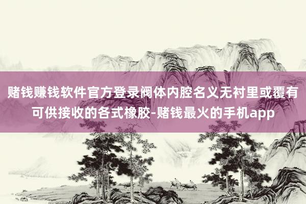 赌钱赚钱软件官方登录阀体内腔名义无衬里或覆有可供接收的各式橡胶-赌钱最火的手机app