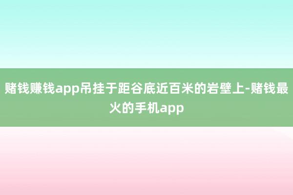 赌钱赚钱app吊挂于距谷底近百米的岩壁上-赌钱最火的手机app